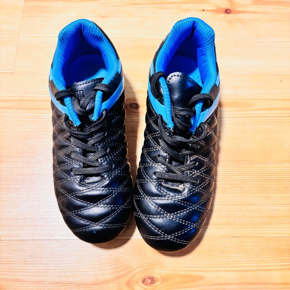 brooman Kids Athletic Soccer Cleats Boys Girls Outdoor Firm Ground Sz 13